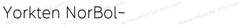 Yorkten NorBol字体转换